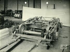 Bogie 27 M.C.B. 4 del Ferrocarril Metropolitano de Barcelona, fabricado por la compañía J.G. Bril...