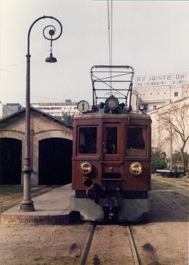 Automotor eléctrico ABB fv 1 Siemens - Carde y Escoriaza del Ferrocarril de Sóller junto a las co...