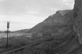 Tramo de vía única de una línea sin identificar