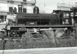 Locomotora de vapor 130 - 2124 de Renfe, del antiguo ferrocarril de Lorca a Baza nº 4 denonimada ...