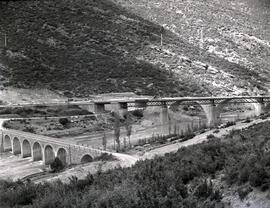 Obras de sustitución del puente métalico ferroviario de 4 tramos sobre el río Gallego existente e...