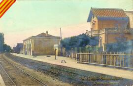 Estación de Llinás de la línea de Barcelona a Portbou, también denominada de Barcelona a Cerbère ...