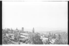 Viaje de prueba a Burgos por el Ferrocarril directo Madrid - Burgos, al que asistió el Ministro d...