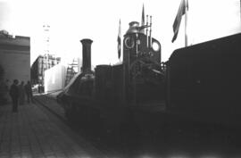 Centenario del Ferrocarril en España 1848-1948, cuya exposición se emplazó en el tinglado nº 2 de...