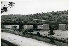 Sustitución del puente metálico existente en el km 64,215 por el puente o viaducto de hormigón de...