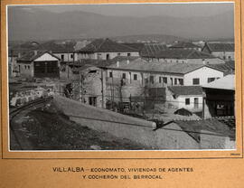 Economato, vivienda de agentes y cocherón del Berrocal en la estación de Villalba, también llamad...