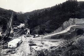 Fotografía de plano inclinado o rampa de San Pedro o de La Florida del ferrocarril de Langreo (As...