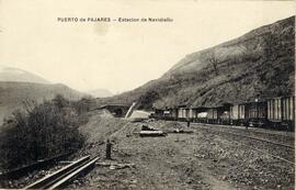 Estación de Navidiello en el km 73 de la línea de León a Gijón, en el Puerto de Pajares