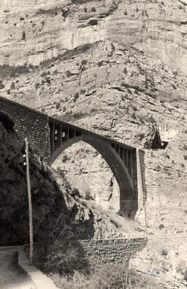 Viaducto de Bosch, en el km 62 de la línea Lérida a Pobla de Segur