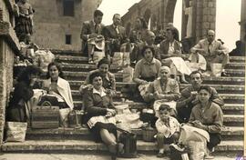 Excursión y visita al Monasterio de Montserrat en los actos conmemorativos del Centenario de la M...