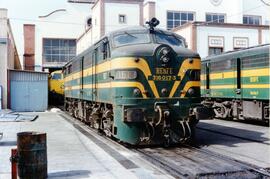 Locomotora diésel - eléctrica 316 - 017 - 3 de la serie 316 - 001 a 017 de RENFE, ex 1617, fabric...