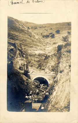 Túnel de Colera o Culera, en las proximidades de la estación del mismo nombre, en la línea de Ger...