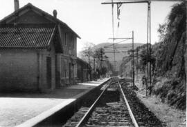 Estación de Figaró, vista desde el lado Ripoll
