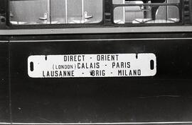 Coche cama 3326 de la Compañía Internacional Wagons Lits de la línea de Calais - París - Lausana ...