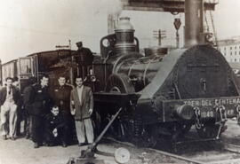 Locomotora Mataró del Tren del Centenario del Ferrocarril Español en Madrid - Atocha