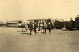 Ferrocarril de Otavi: Salida de los gobernadores desde Omaruru el 24 de mayo de 1906