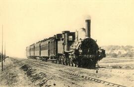 Red de Orleans. El Sud-Express en 1896. Locomotora a gran velocidad, sistema Forquenot, nº 343, s...