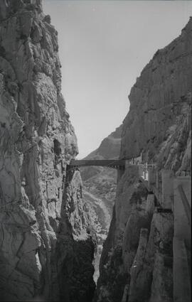 Puente o viaducto de El Chorro de la línea de Córdoba a Málaga