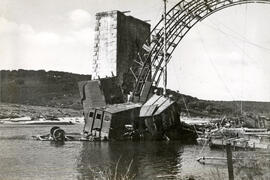 Reconstrucción del puente del Águeda en la línea de Salamanca y Fuentes de Oñoro km 87,304