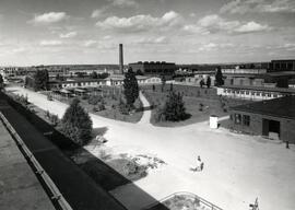 Vista del terreno industrial de la fábrica Lauchhammer de la Linke - Hofmann - Busch desde el edi...