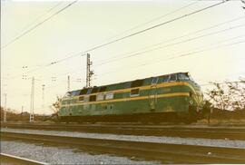 Locomotora diésel hidromecánica 340 - 008 de la serie 340 - 001 a 032 de RENFE, ex. 4008 de la se...