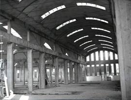 Construcción del nuevo depósito de automotores de la estación de Madrid - Cerro Negro de la línea...