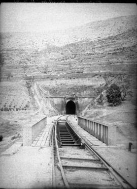 Túnel y puente sobre el río Vinalopó en el km 412,100 de la línea de Madrid a Alicante