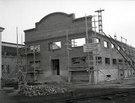 Talleres de Material Fijo de la estación de Valladolid - Campo Grande de la línea de Madrid a Irún