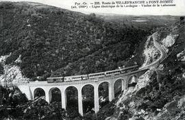 Viaducto de La Cabanasse. Línea eléctrica de La Cerdaña. Ruta de Villafranca a Font-Romeu (Altitu...