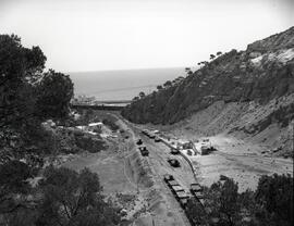 Cantera de Garraf. Línea de Zaragoza a Barcelona