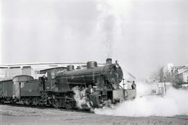 Locomotora de vapor 230 - 2071 de la serie 230 - 2066 a 2074 de RENFE (ex Oeste serie 701 a 710),...