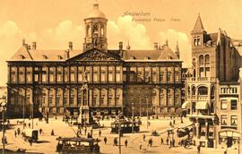 Plaza del Dam (Plaza Mayor) y Koninklijk Paleis (Palacio Real) de Amsterdam (Holanda)