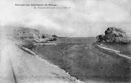 Entrada del túnel nº 1 de la línea Málaga-Vélez de los Ferrocarriles Suburbanos de Málaga
