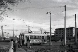 Tranvía nº 917 de la línea 32 de Plaza de la Cebada - Puente de la Princesa circulando por Madrid
