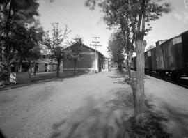 Estación de Las Madrigueras en la línea de Alcázar de San Juan a Sevilla y en la sección de Baeza...