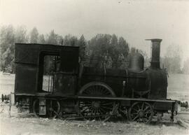 Locomotora abandonada sin ubicación.