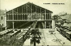 [En el reverso, el texto]: 4. Madrid-Príncipe Pío, o Estación del Norte, hacia 1910. (Colección C...