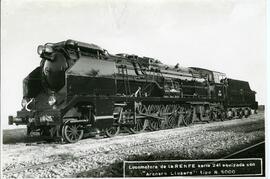Locomotora de vapor 241 F - 2224 de la serie 241 F 2201 a 2257 de RENFE, fabricada por la MTM en ...