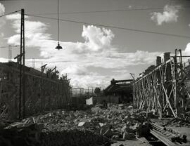 Estación de Madrid - Príncipe Pío. Obras de remodelación del depósito.