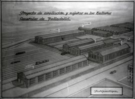 Reproducción fotográfica del plano general en perspectiva del proyecto de ampliación y mejoras de...