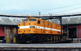 Locomotora diésel - eléctrica 316 - 003 - 3 de la serie 316 - 001 a 017 de RENFE, ex 1603, fabric...