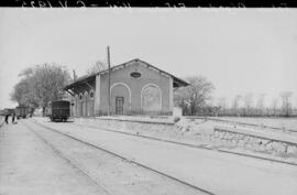 Almacén en la estación de Algodor en la línea Castillejo-Toledo