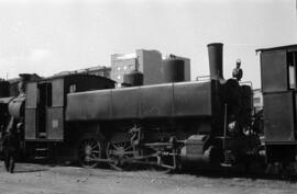 Material rodante del Ferrocarril de Langreo en la estación de Gijón