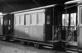 Coches de viajeros de 2 ejes del Tranvía a vapor o Ferrocarril de Onda al Grao de Castellón de la...