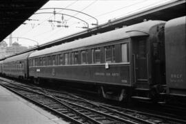 Coche cama 3336 de la Compañía Internacional Wagons Lits, formando parte de una composición de la...