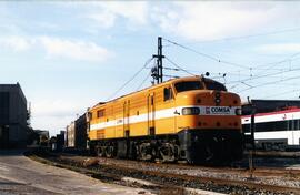 Locomotora diésel - eléctrica 316 - 003 - 3 de la serie 316 - 001 a 017 de RENFE, ex 1603, fabric...