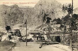 Alrededores de la estación de El Chorro de la línea de Córdoba a Málaga, situada dentro del térmi...