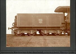Detalle de un ténder nº 1304 acoplado a una locomotora de vapor - Hannoversche Maschinenbau-Actie...