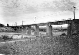 Puente sobre el río Congost, en el trayecto entre Granollers y Les Franqueses