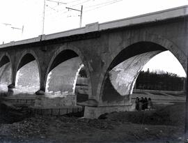 Puente de los Franceses sobre el río Manzanares, en el km 2,079 de la línea de Madrid a Irún